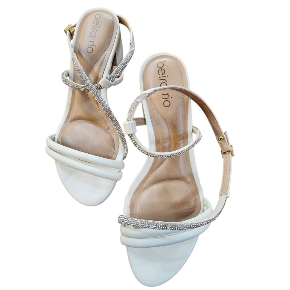 Sandalia Cristal Branco Off Beira Rio - #4
