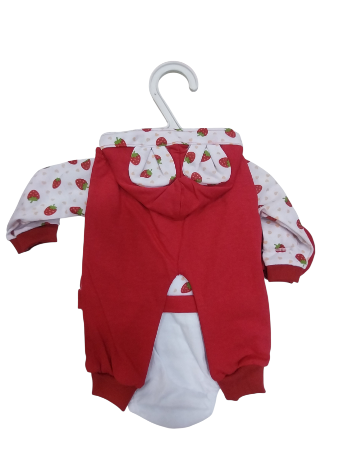Conj.Pagã Feminina 4 PÇS vermelho Estampado Kevin Baby - #2