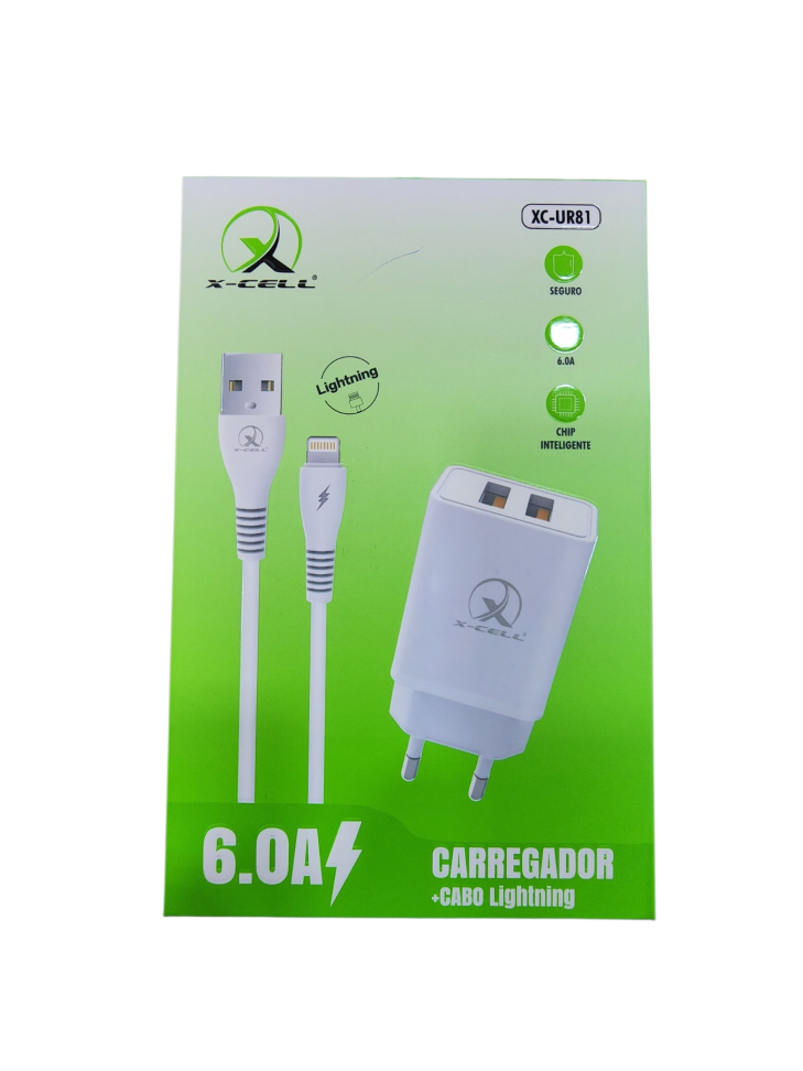 Carregador cabo Lightning 6.0A XC-UR81 x-cell