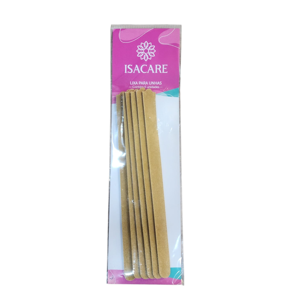 Kit Lixa de unha c/6 unid. Isacare