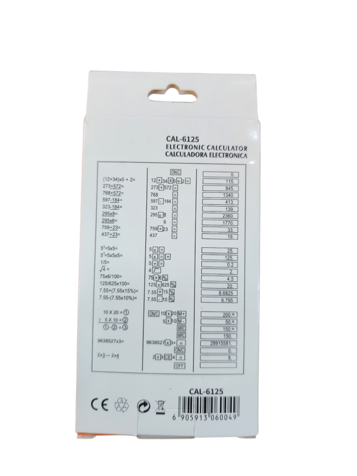 Calculadora de mesa CAL - 6125 Onex