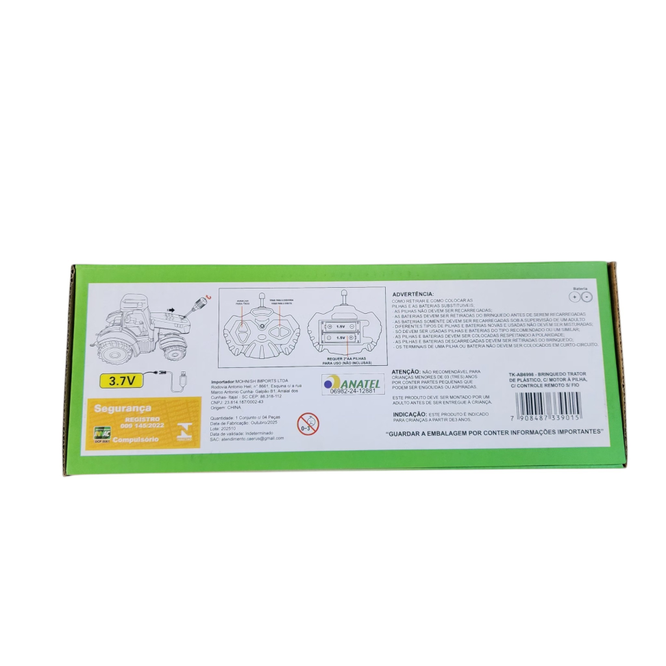 Trator Agrícola Controle Remoto toy king - #6