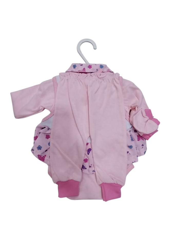 Conj.Pagã Feminina 4 PÇS Rosq estampada Kevin Baby - #3