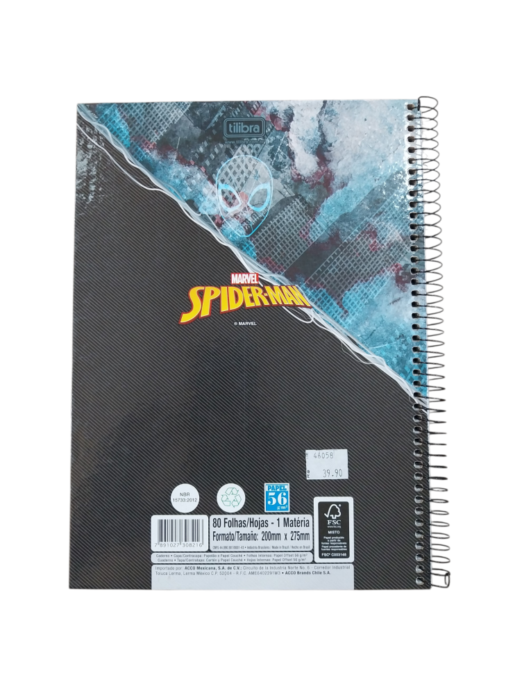 Caderno 80f 1 mat. 200mmx275mm Marvel Spider-Man - #2
