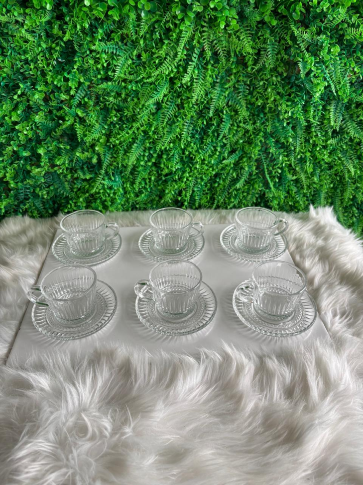 Conjunto 6 xícaras de vidro 180ML - #1