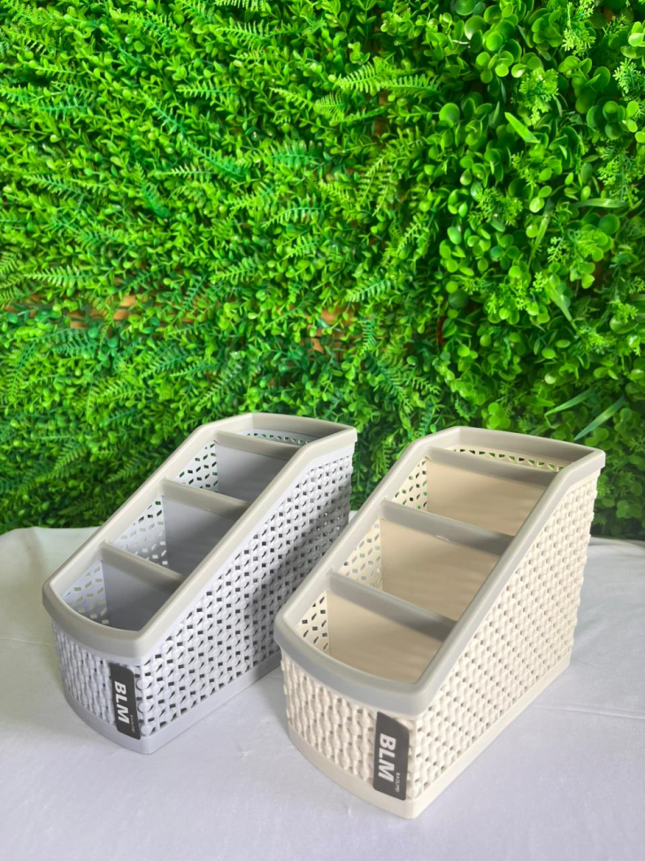 SUPORTE MULTIUSO DE MESA COM DIVISÓRIAS - 2 CORES