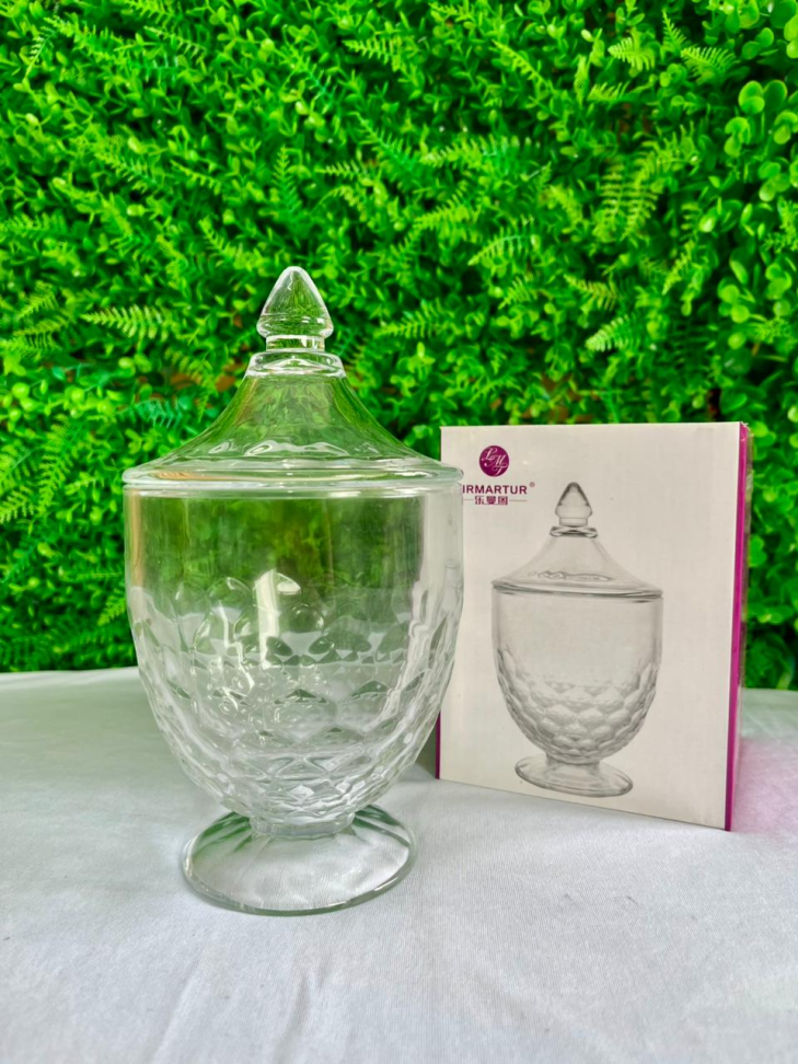 BOMBONIERE DE VIDRO - CAPACIDADE: 680 ML (ALT: 20 CM)