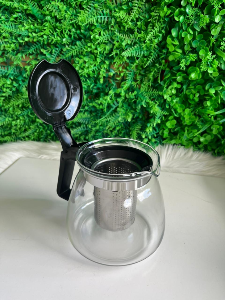 CHALEIRA DE VIDRO COM INFUSOR - 900 ML