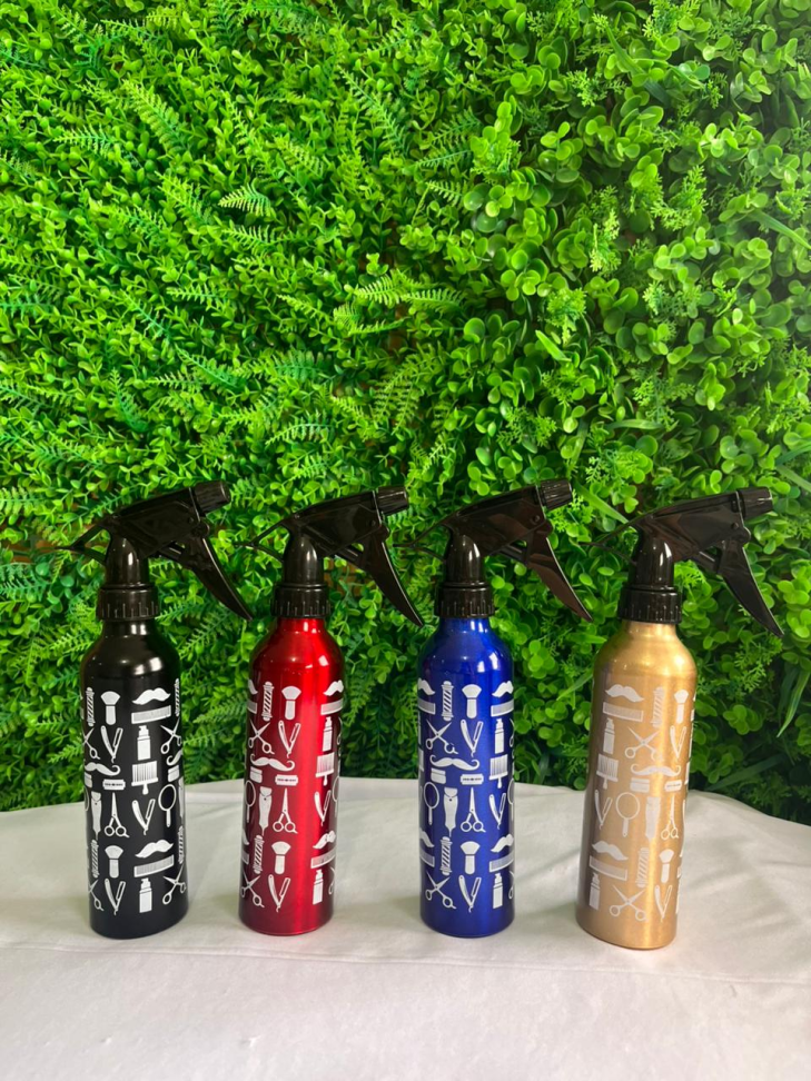 BORRIFADOR DE ALUMÍNIO COM TAMPA DE PLÁSTICO (DECORADO) - 300 ML