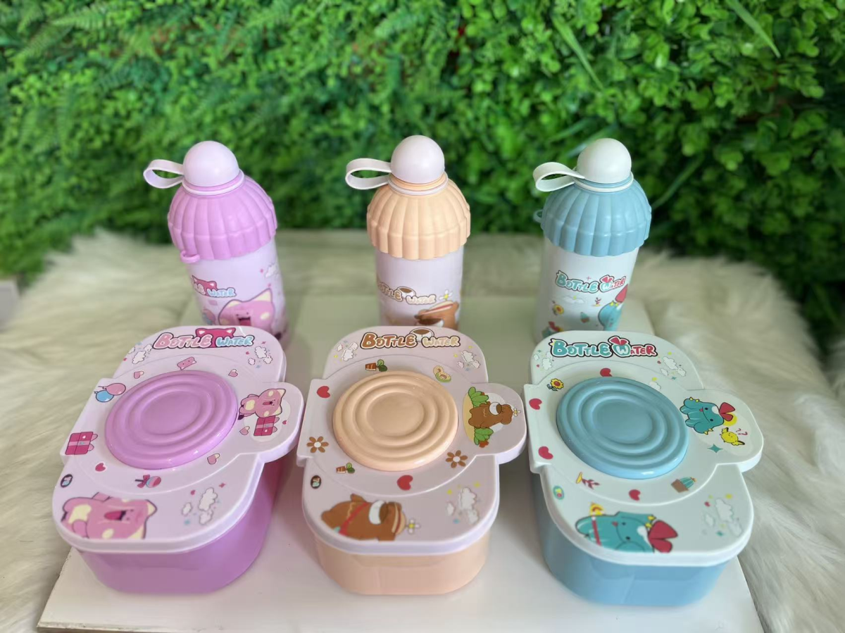 KIT INFANTIL - MARMITA E GARRAFINHA (3 CORES)