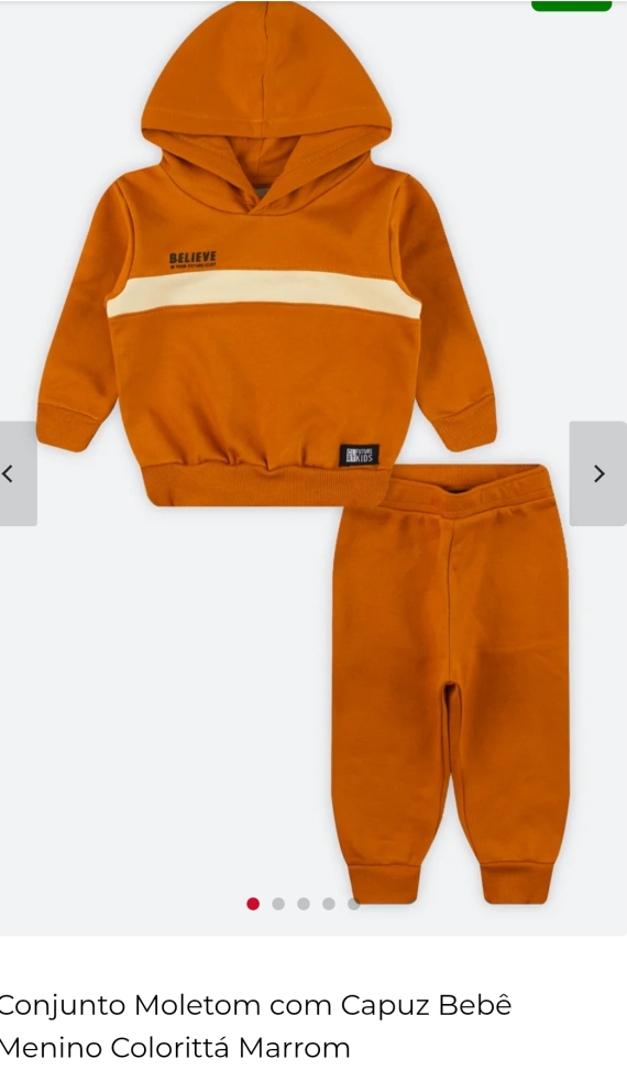 Conjunto moletom infantil M e G - #3