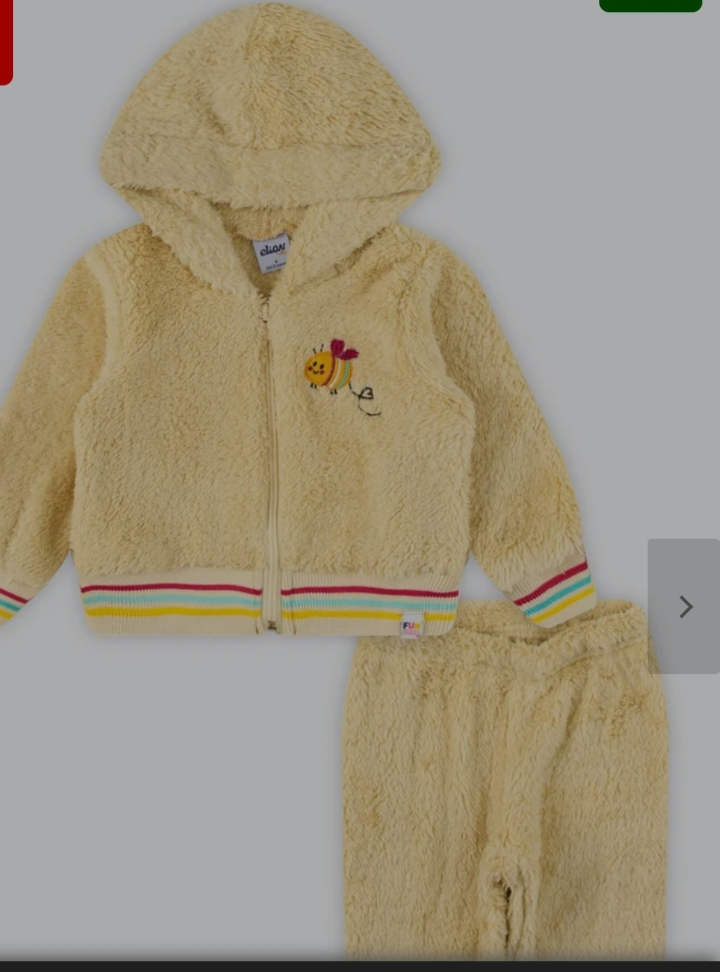 Conjunto peluciado jaqueta e calça P e M - #1