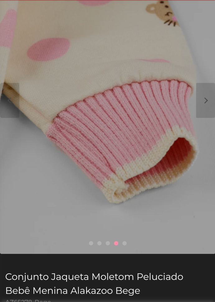 Conjunto moletom infantil feminino peluciado tam P e M - #2