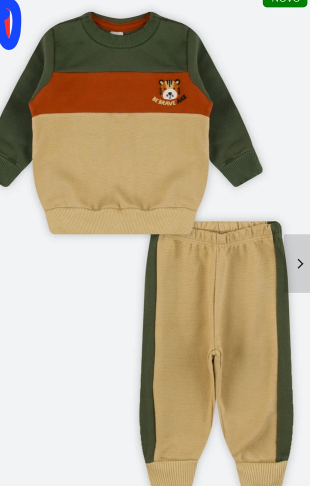 Conjunto moletom infanti tam M e G - #2