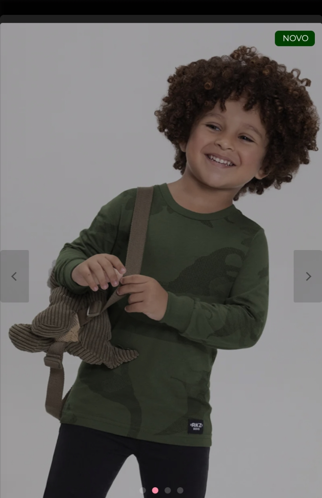 Camisa manga longa infantil cinza e verde - #2