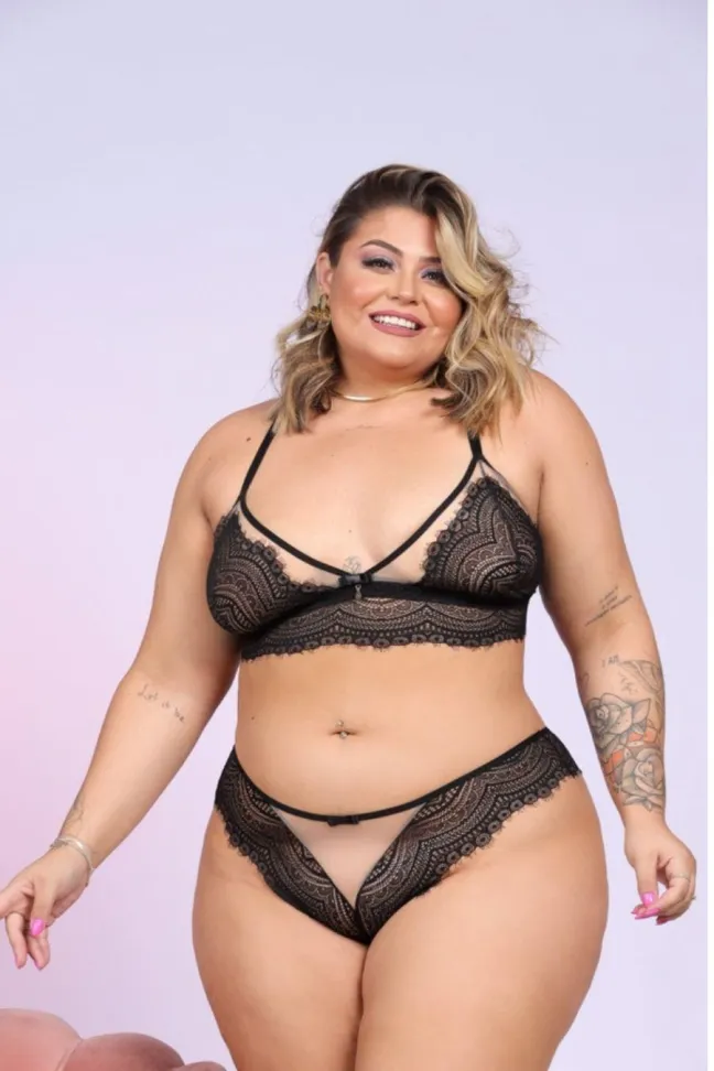 Conjunto Sem Bojo Kelly Plus Size
