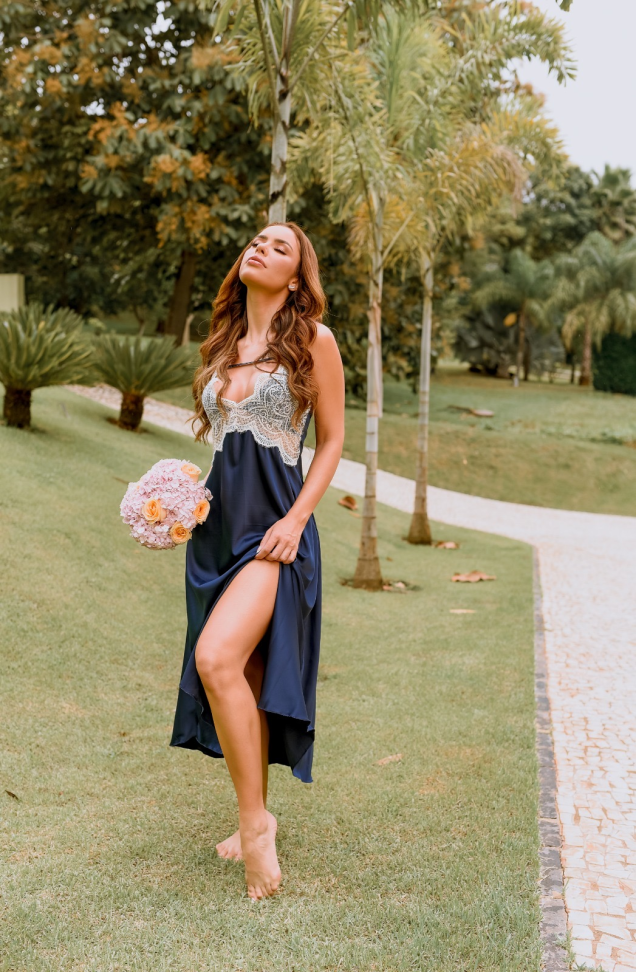 Camisola Longa Acetinada - #4