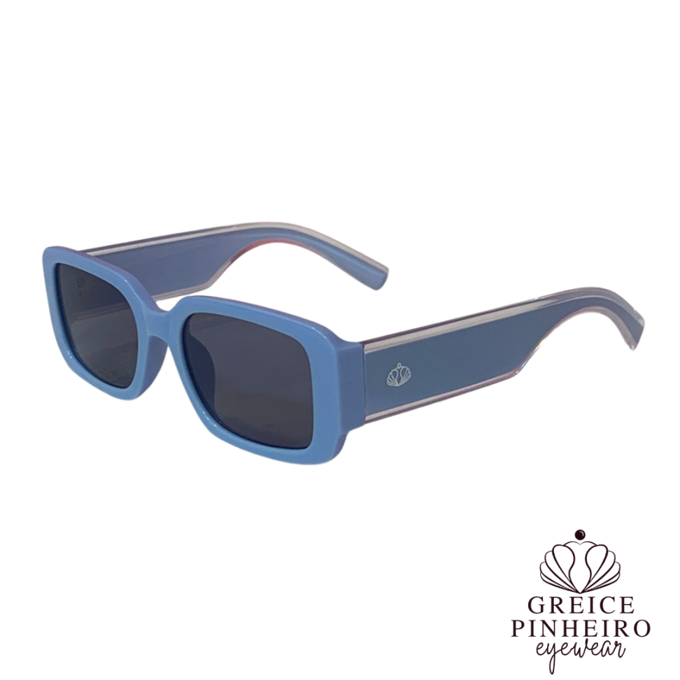 Óculos quadrado azul - #2