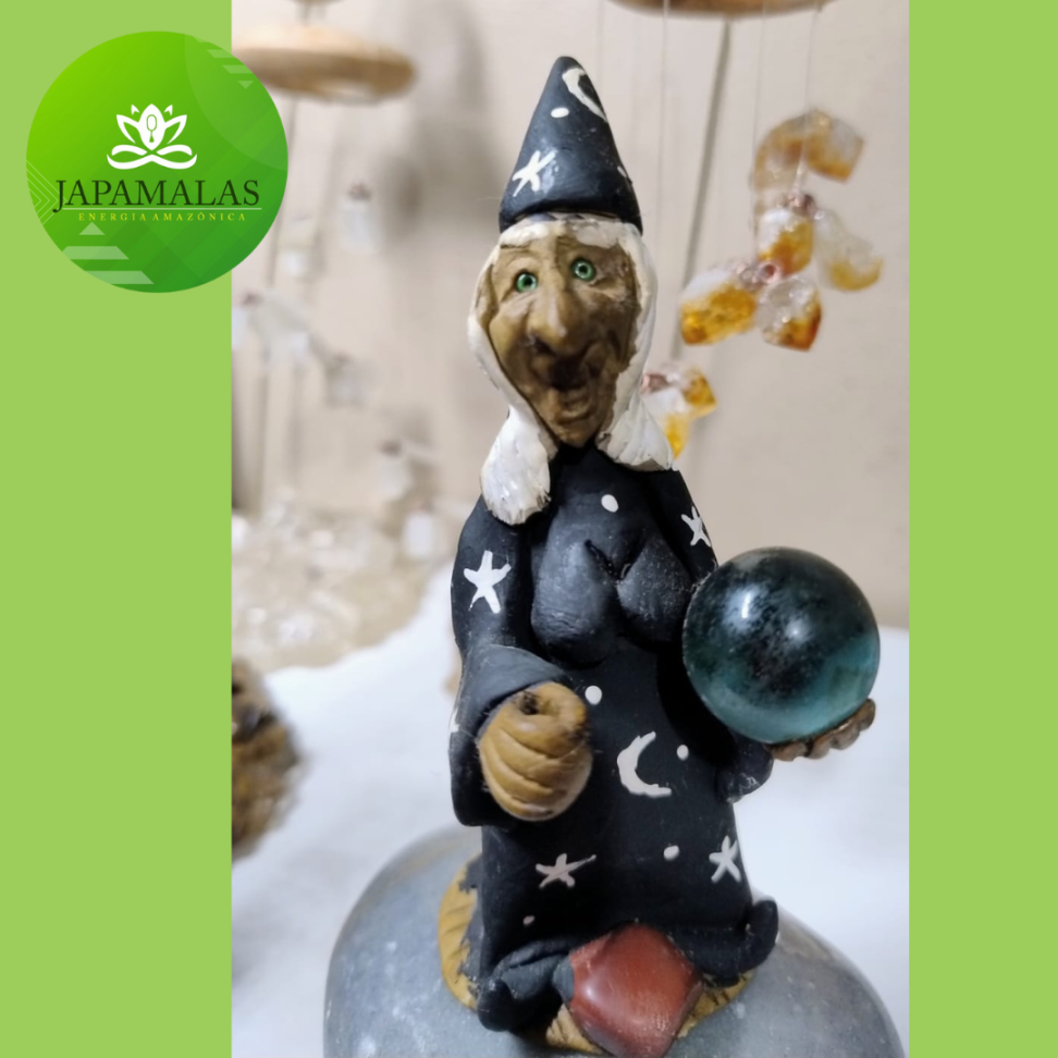 Mago Preto com Ágata Natural e Porta-Incenso - #6