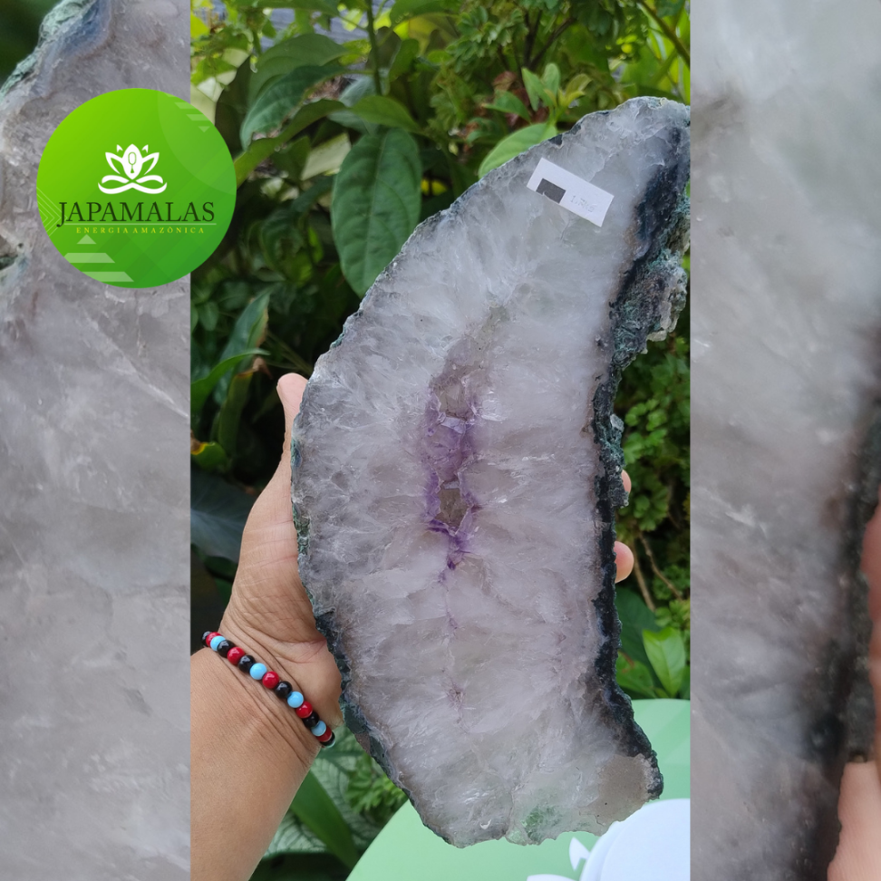 Pedra Decorativa Ametista com Cristal - #3