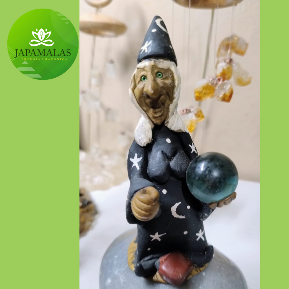 Mago Preto com Ágata Natural e Porta-Incenso - #5