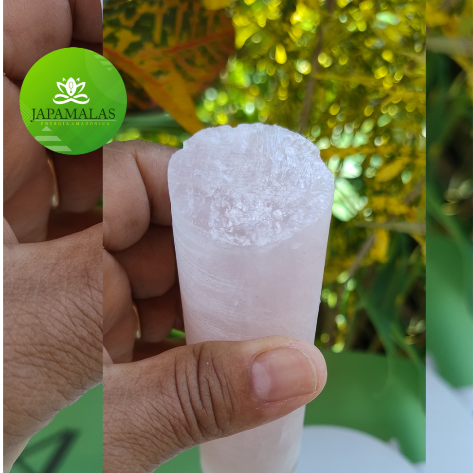 Cilindro de Quartzo Rosa Natural – Testemunho de Sondagem Geológica (341g) - #4