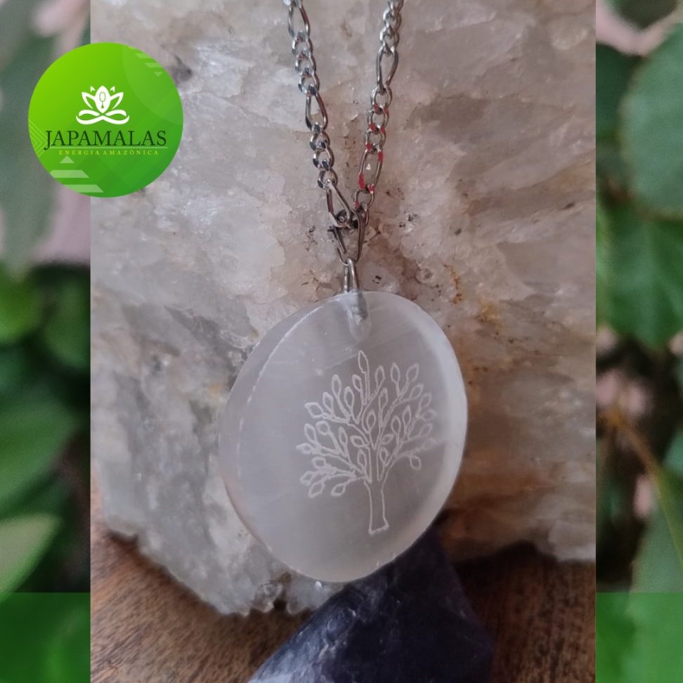 COLARES 100% EM AÇO COM PEDRAS  POLIDAS NATURAIS - #34