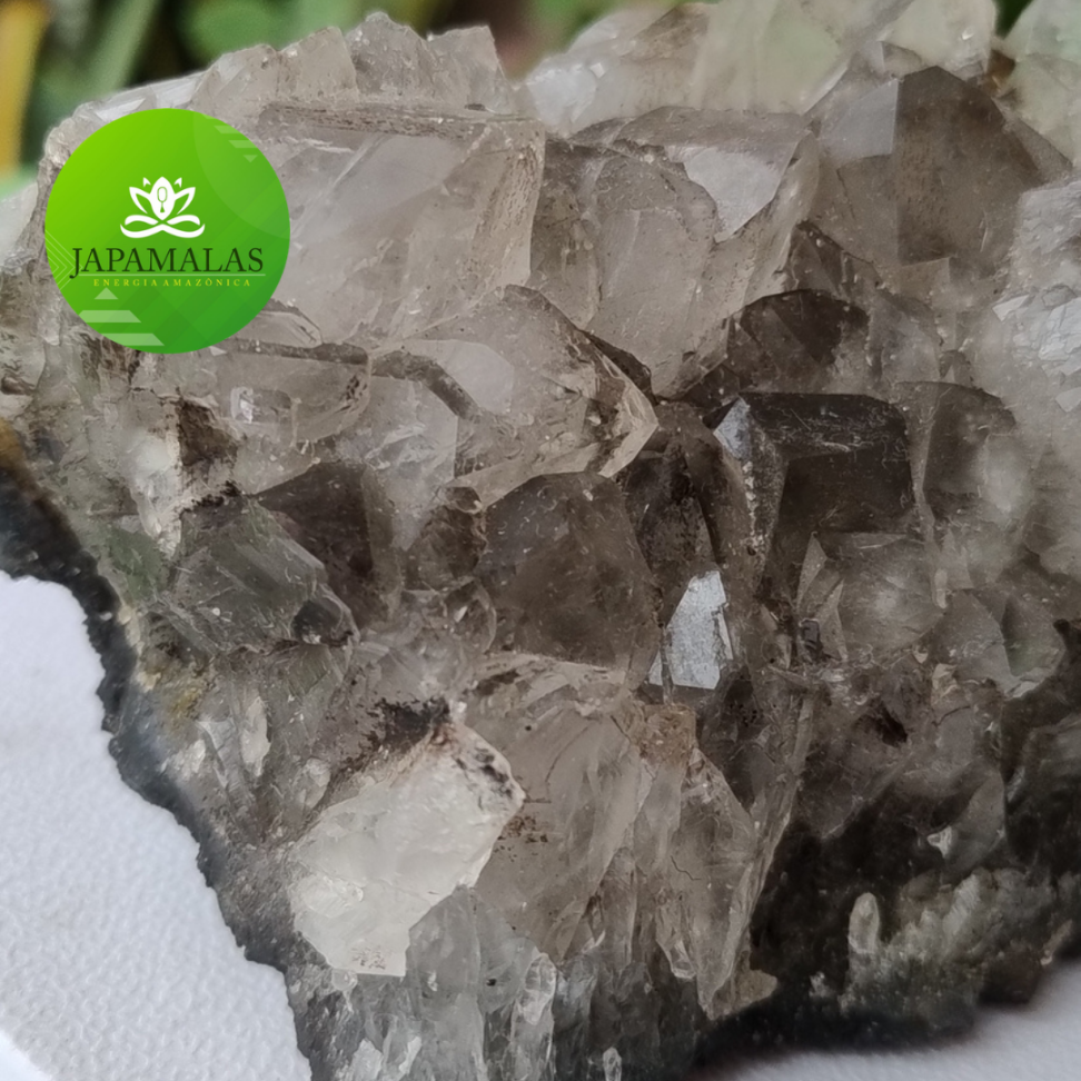 Pedra Decorativa Drusa Quartzo Fumê - #5
