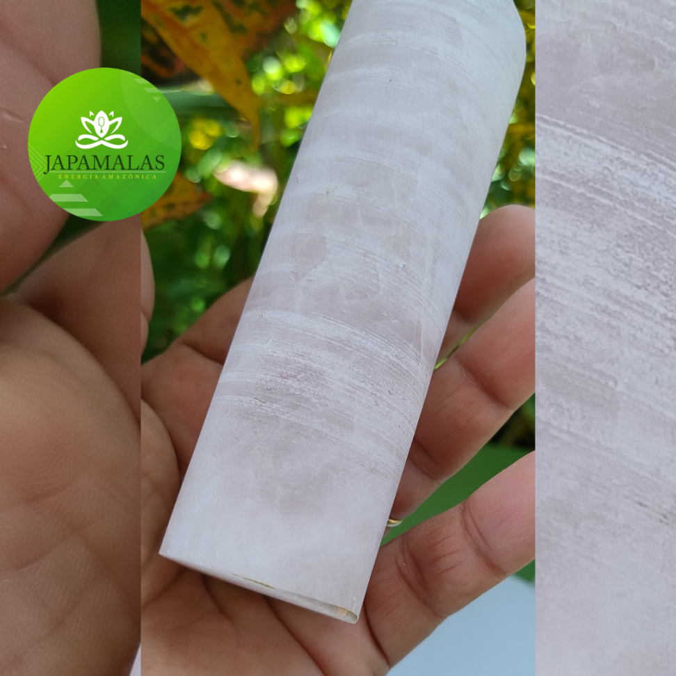 Cilindro de Quartzo Rosa Natural – Testemunho de Sondagem Geológica (341g)