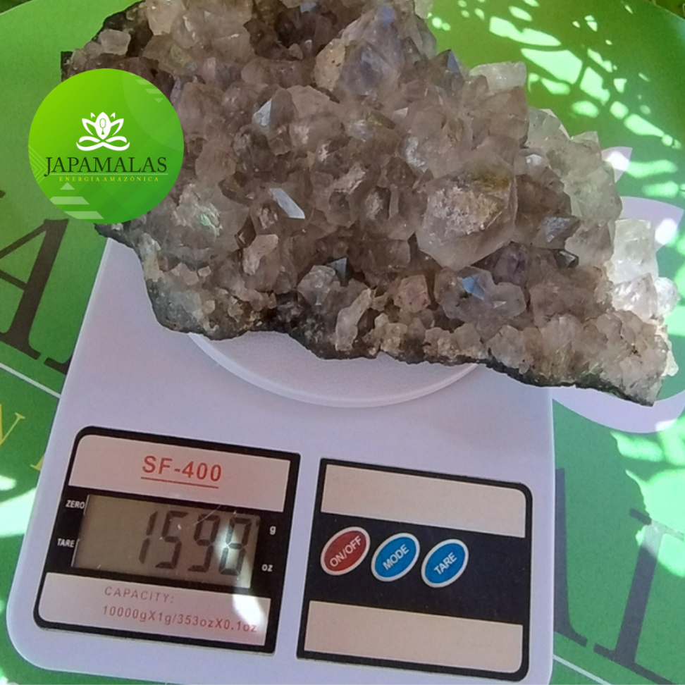 Grande Drusa de Quartzo Fumê Natural – Peça Monumental de Coleção e Decoração 1.598g - #7