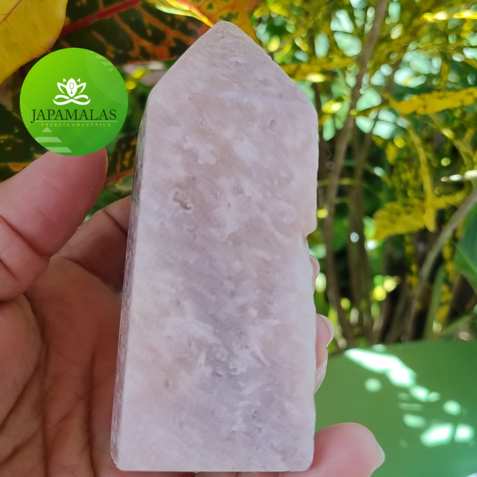 Obelisco Gerador de Quartzo Rosa Natural – Peça Exclusiva (389g) - #4