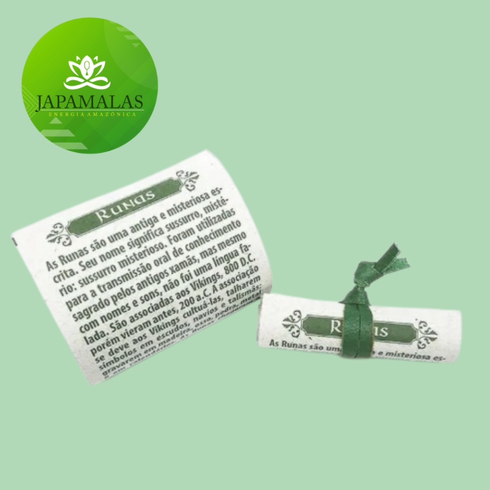 Jogo de Runas das Bruxas com Sacola de Couro - Quartzo Verde - #2