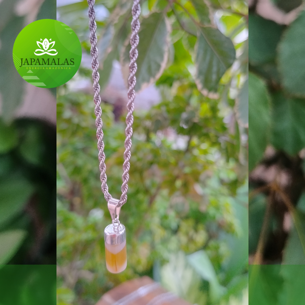 COLARES 100% EM AÇO COM PEDRAS  POLIDAS NATURAIS - #24