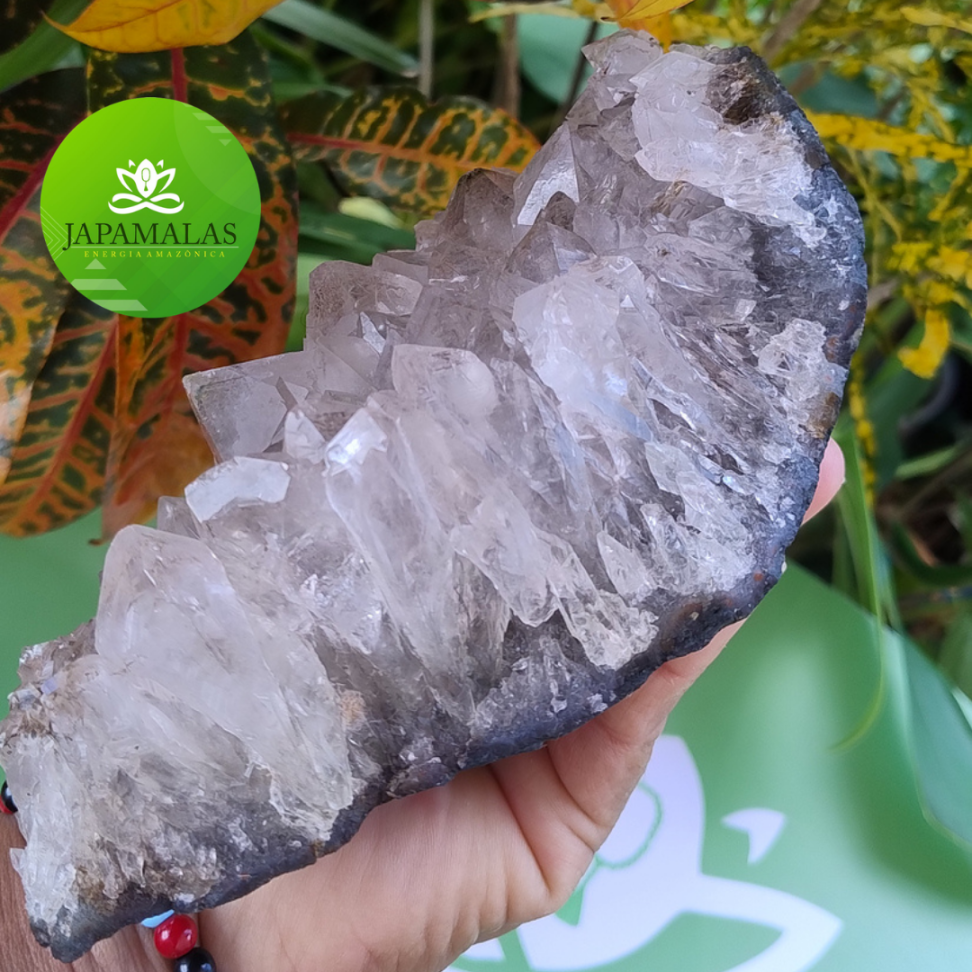 Grande Drusa de Quartzo Fumê Natural – Peça Monumental de Coleção e Decoração 1.598g - #3