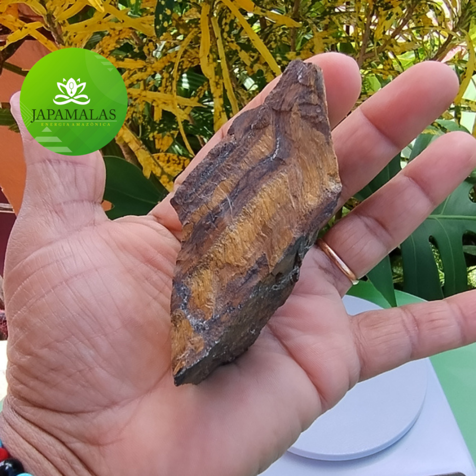Pedra Decorativa Olho de Tigre Bruto