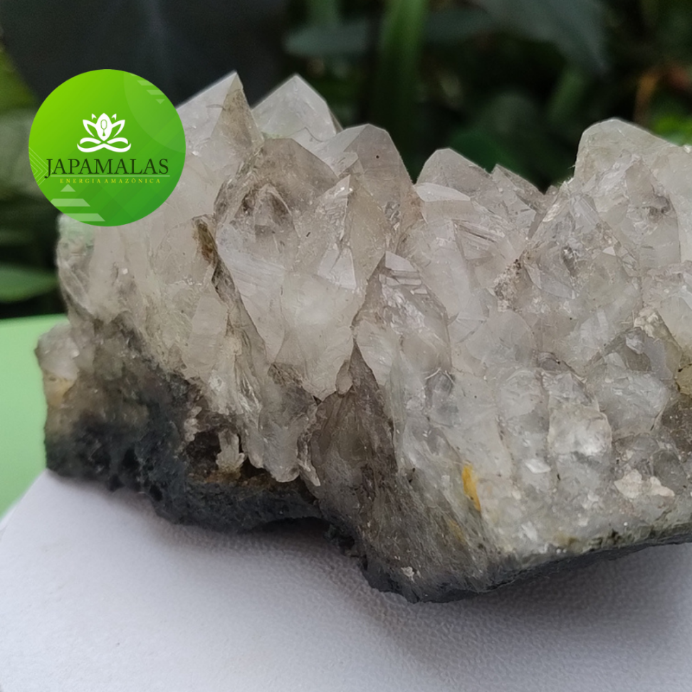 Pedra Decorativa Drusa Quartzo Fumê
