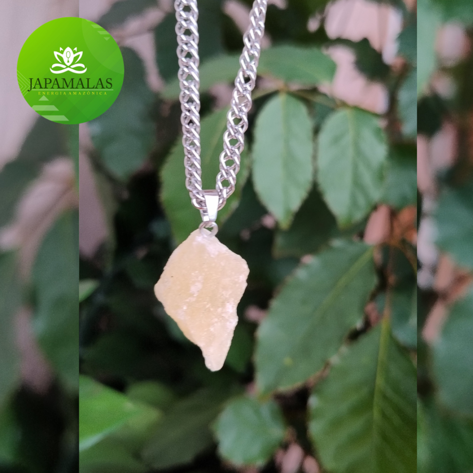 COLARES 100% EM AÇO COM PEDRAS  BRUTAS NATURAIS  ( Drusas e Geodos ) - #15