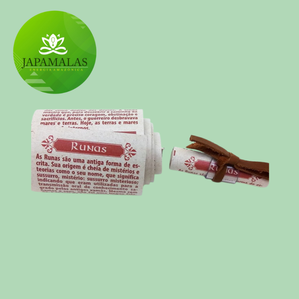 Runas em Quartzo Branco, Embalagem em Couro e Manual - #4