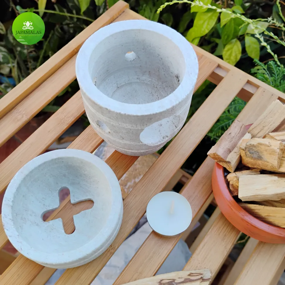 Suporte Queimador de Palo Santo em Pedra Sabão - #4