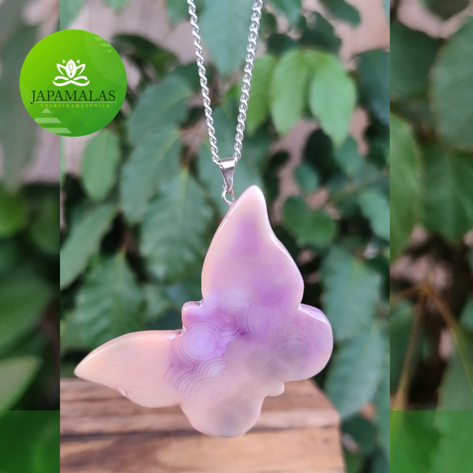 COLARES 100% EM AÇO COM PEDRAS  POLIDAS NATURAIS - #3