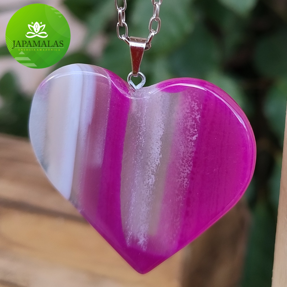 COLARES 100% EM AÇO COM PEDRAS  POLIDAS NATURAIS - #2