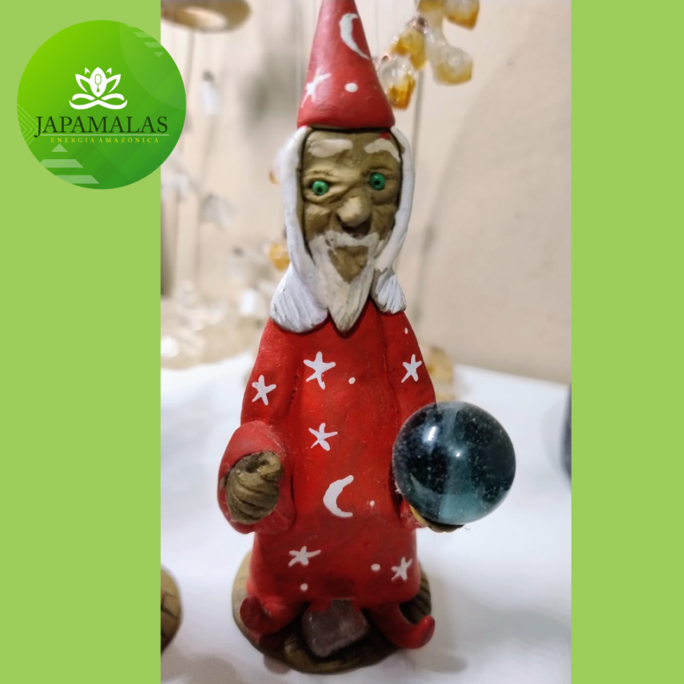 Casal de Magos Vermelhos com Ágatas Naturais e Porta-Incenso - #2