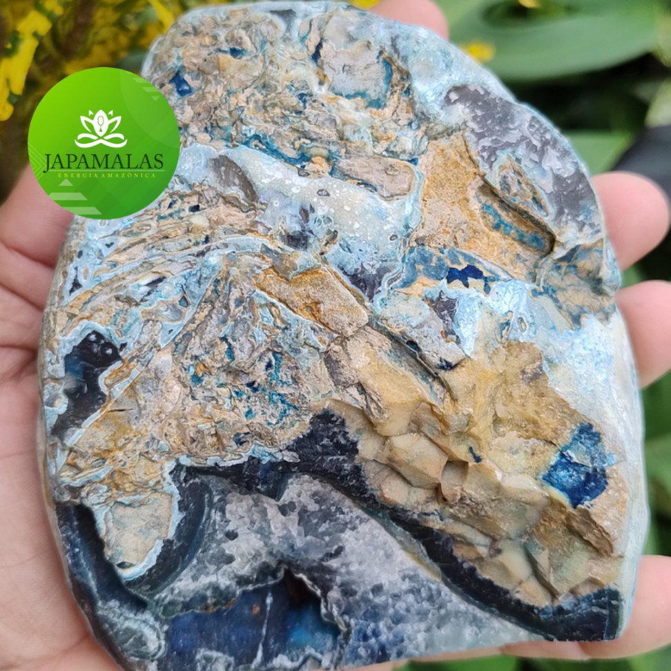 Pedra Decorativa Geodo de Ágata Azul - #7