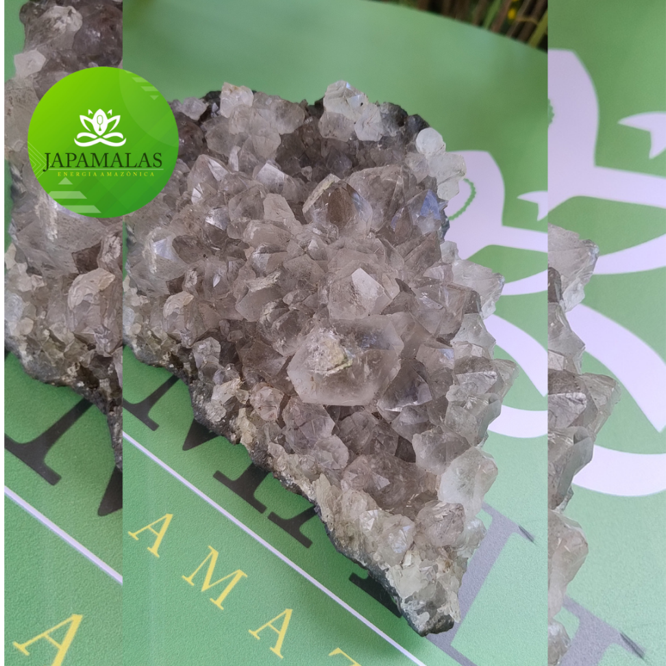 Grande Drusa de Quartzo Fumê Natural – Peça Monumental de Coleção e Decoração 1.598g - #10