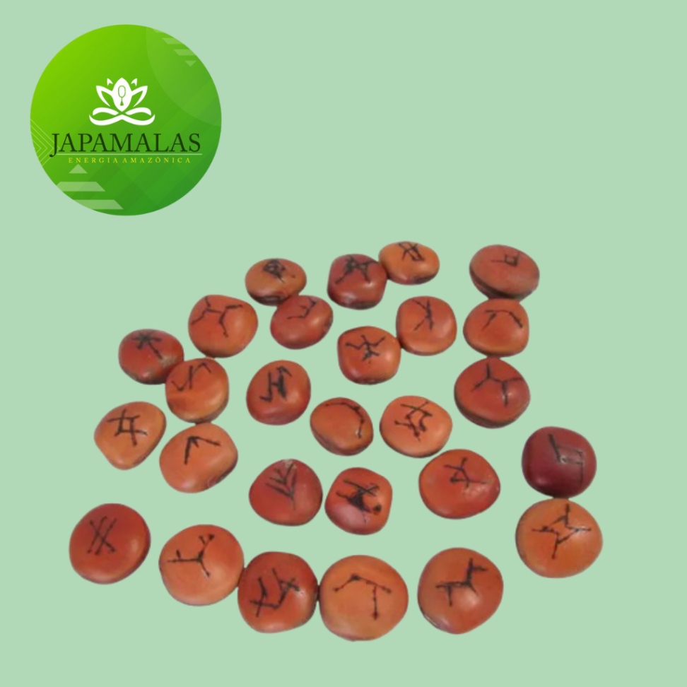 Jogo de Runas do Dragão - 27 Runas em Sementes + Folheto Explicativo - #5