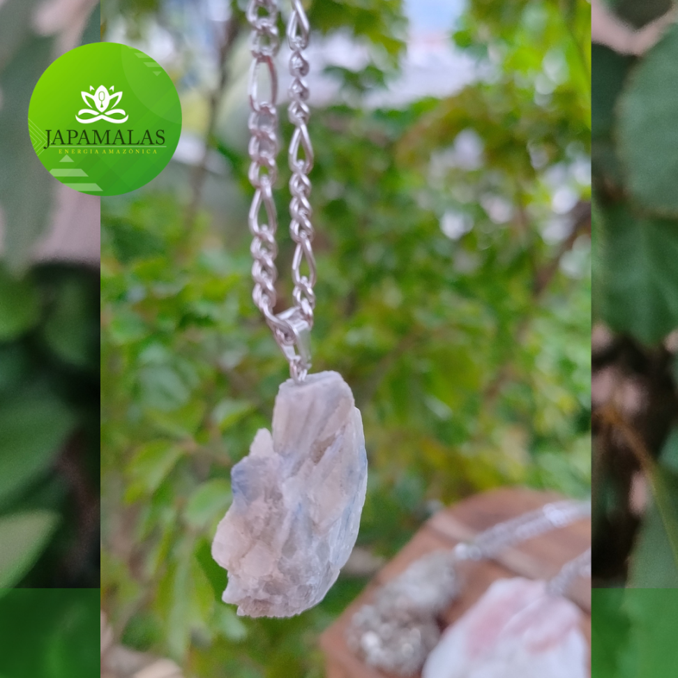 COLARES 100% EM AÇO COM PEDRAS  BRUTAS NATURAIS  ( Drusas e Geodos ) - #34