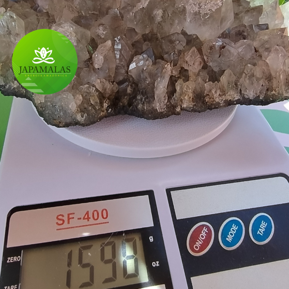 Grande Drusa de Quartzo Fumê Natural – Peça Monumental de Coleção e Decoração 1.598g - #5