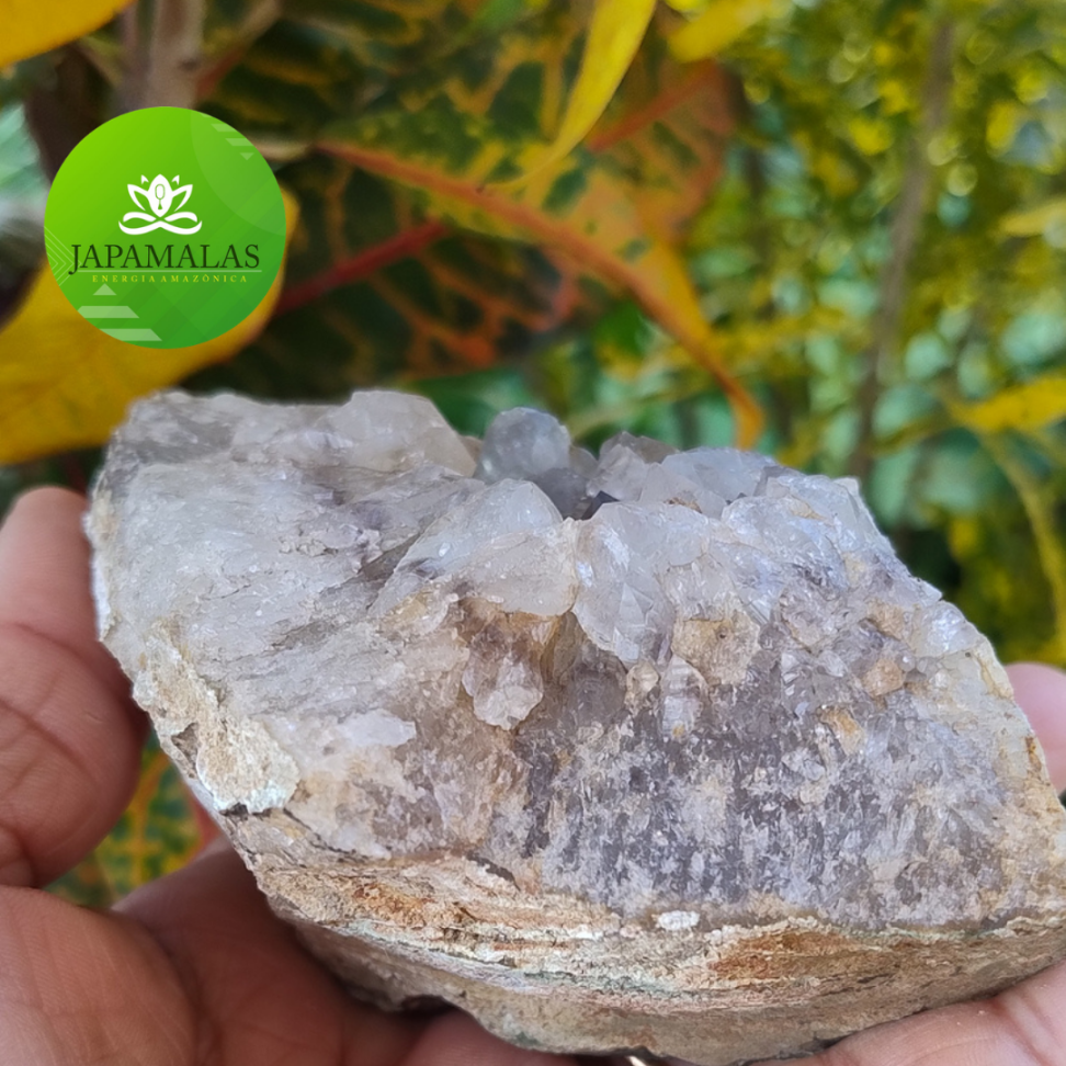 Drusa de Quartzo Hialino Bruto Natural – Força Cristalina em Peça Única (467g) - #9