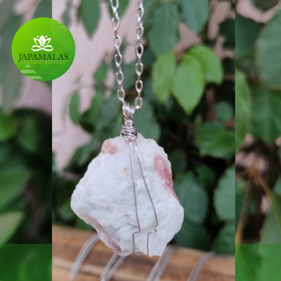 COLARES 100% EM AÇO COM PEDRAS  BRUTAS NATURAIS  ( Drusas e Geodos ) - #33