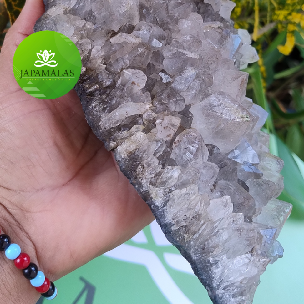 Grande Drusa de Quartzo Fumê Natural – Peça Monumental de Coleção e Decoração 1.598g - #8